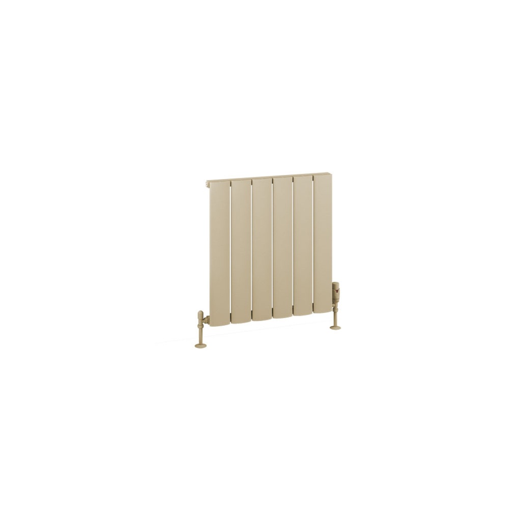 Malmesbury 600 x 565mm Aluminium Radiator - Matt Cappuccino