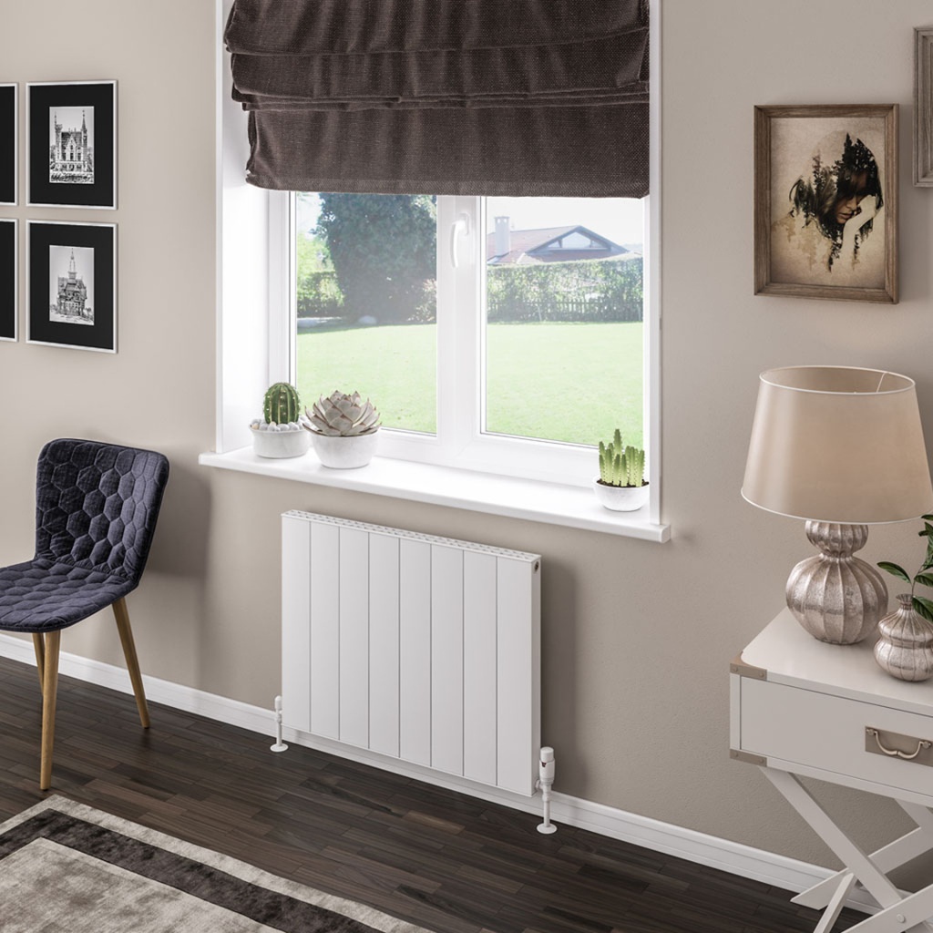 Vesima 600 x 803mm Aluminium Radiator - Matt White
