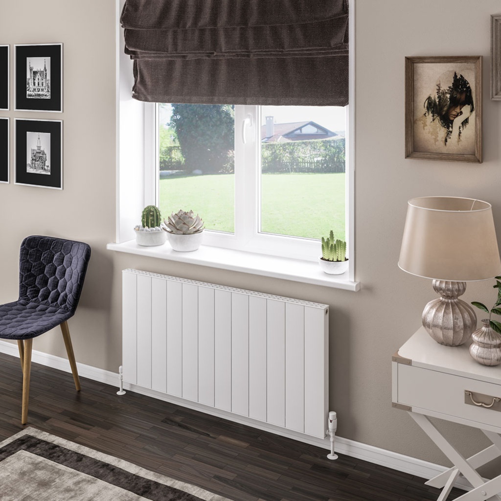 [86.0101] Vesima 600 x 1203mm Aluminium Radiator - Matt White