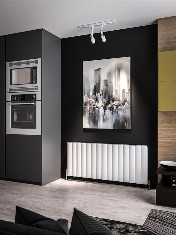 Guardia 600 x 1420mm Aluminium Radiator - Matt White