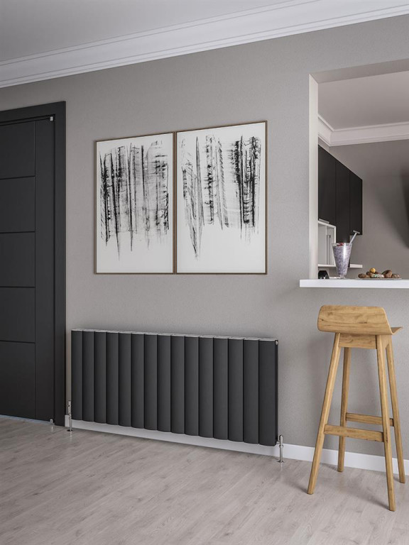 [86.0171] Guardia 600 x 1420mm Aluminium Radiator - Matt Anthracite