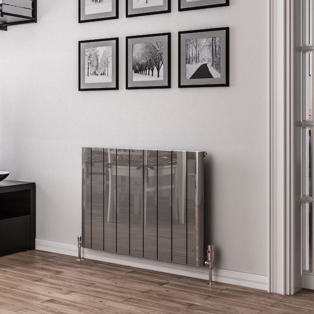 [86.0182] Peretti 600 x 850mm Aluminium Radiator - Polished Aluminium