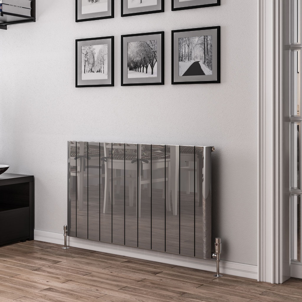 [99.0182] Peretti 600 x 1040mm Aluminium Radiator - Polished Aluminium