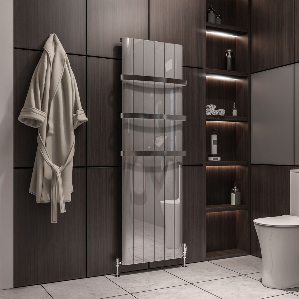 [99.0290] Guardia 1800 x 565mm Aluminium Radiator - Polished Aluminium