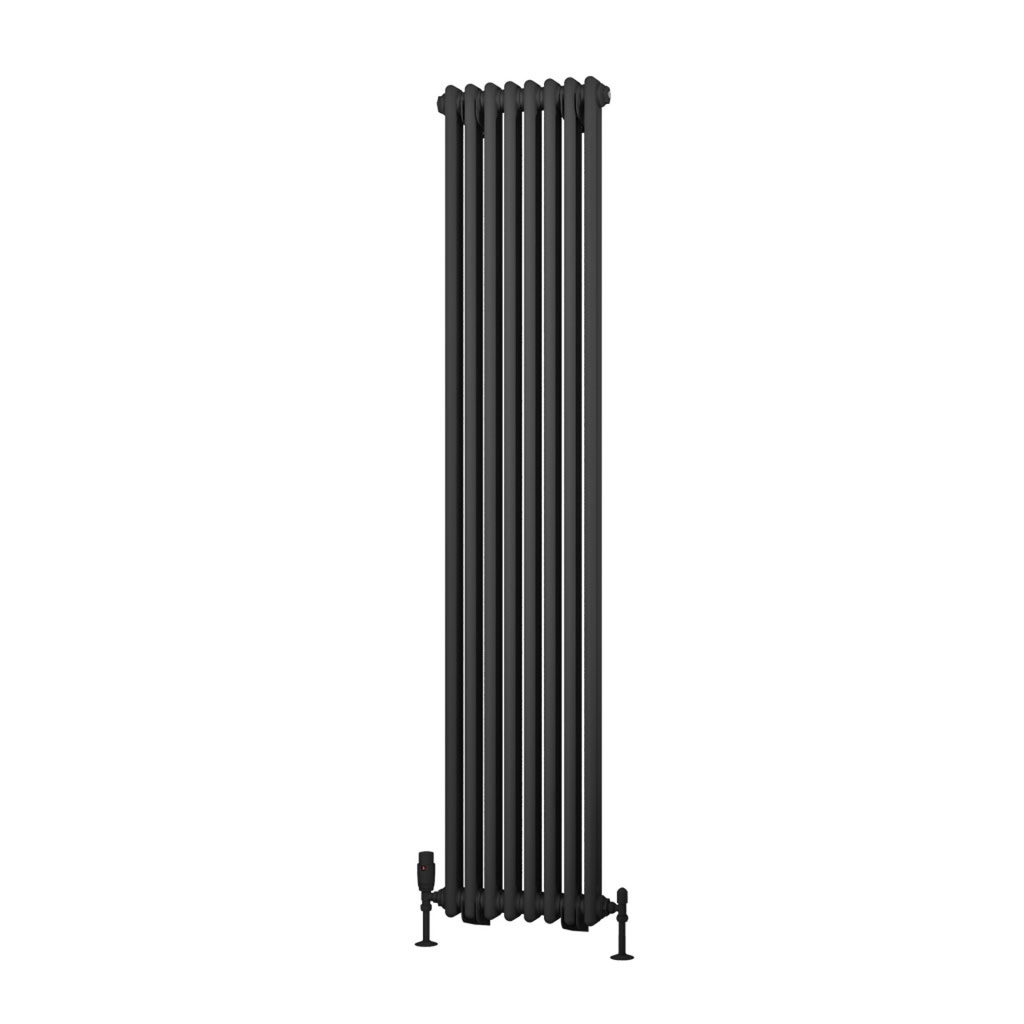 Rivassa 2 Column Rad. 1800 x 383mm - Matt Anthracite