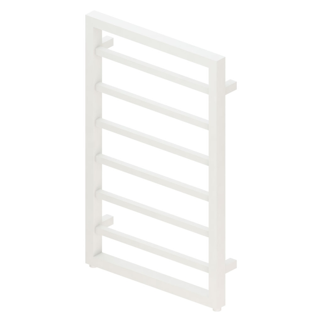 Ryton 800 x 500mm Towel Rail - Matt White