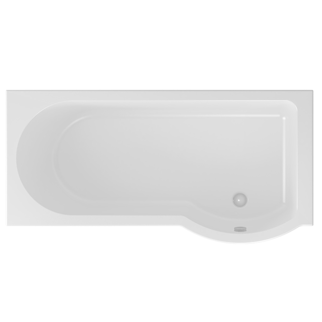 [42.0234] Portland P-Shape 1600 x 850 x 700mm Right-Hand (440) 5mm