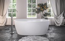 Wandsworth Freestanding Bath 1500 x 720 x 580mm Including Waste - Gloss White