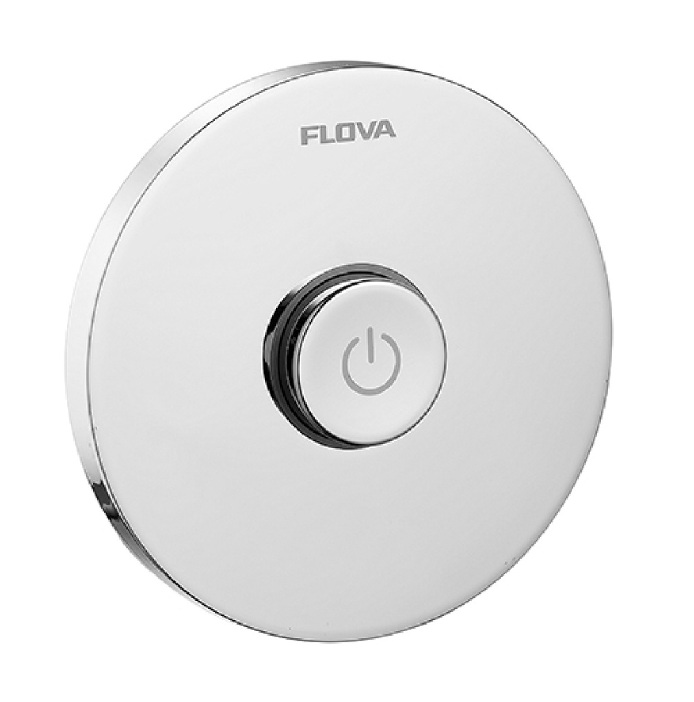 GoClick Concealed On/Off Valve with Flow Control - Round Plate