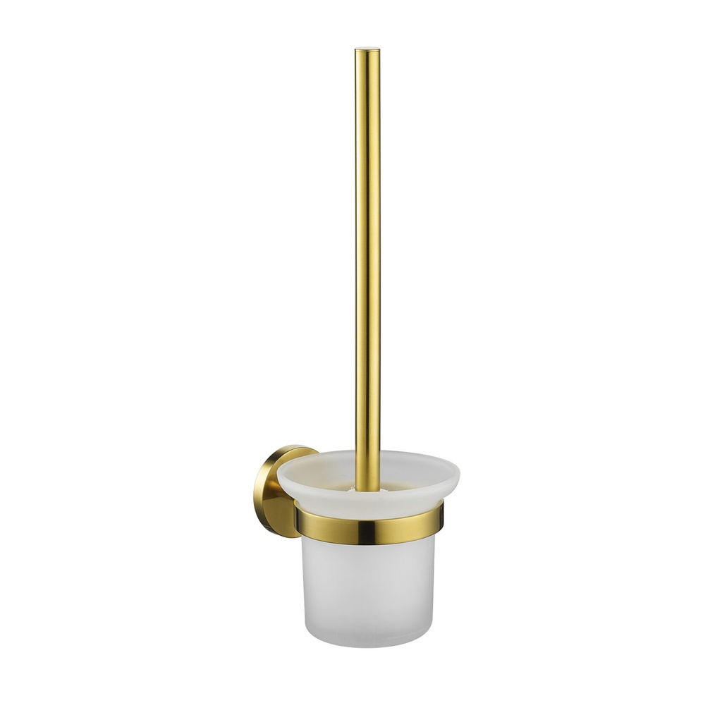 [BG-CO8906-21] Toilet Brush and Holder - Brushed Gold