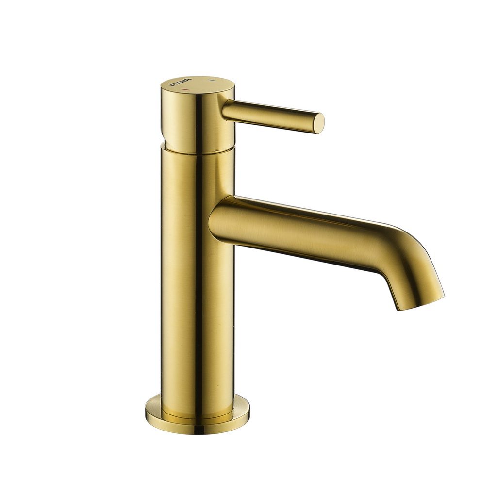 Levo Mono Basin Mixer - Brushed Gold