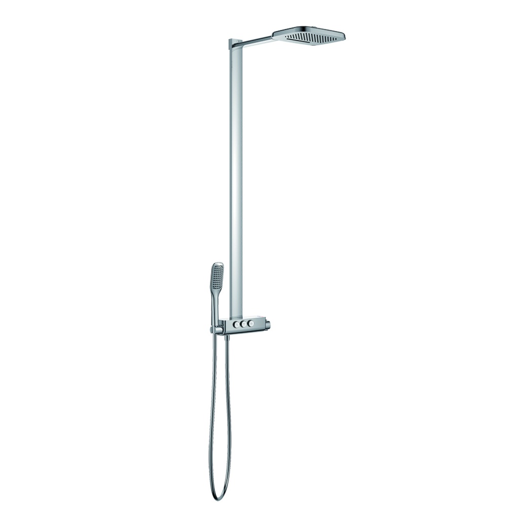 [FNTEXGO3-V] Fusion GoClick Exposed Thermostatic 3 Outlet Shower Column with Flow Control