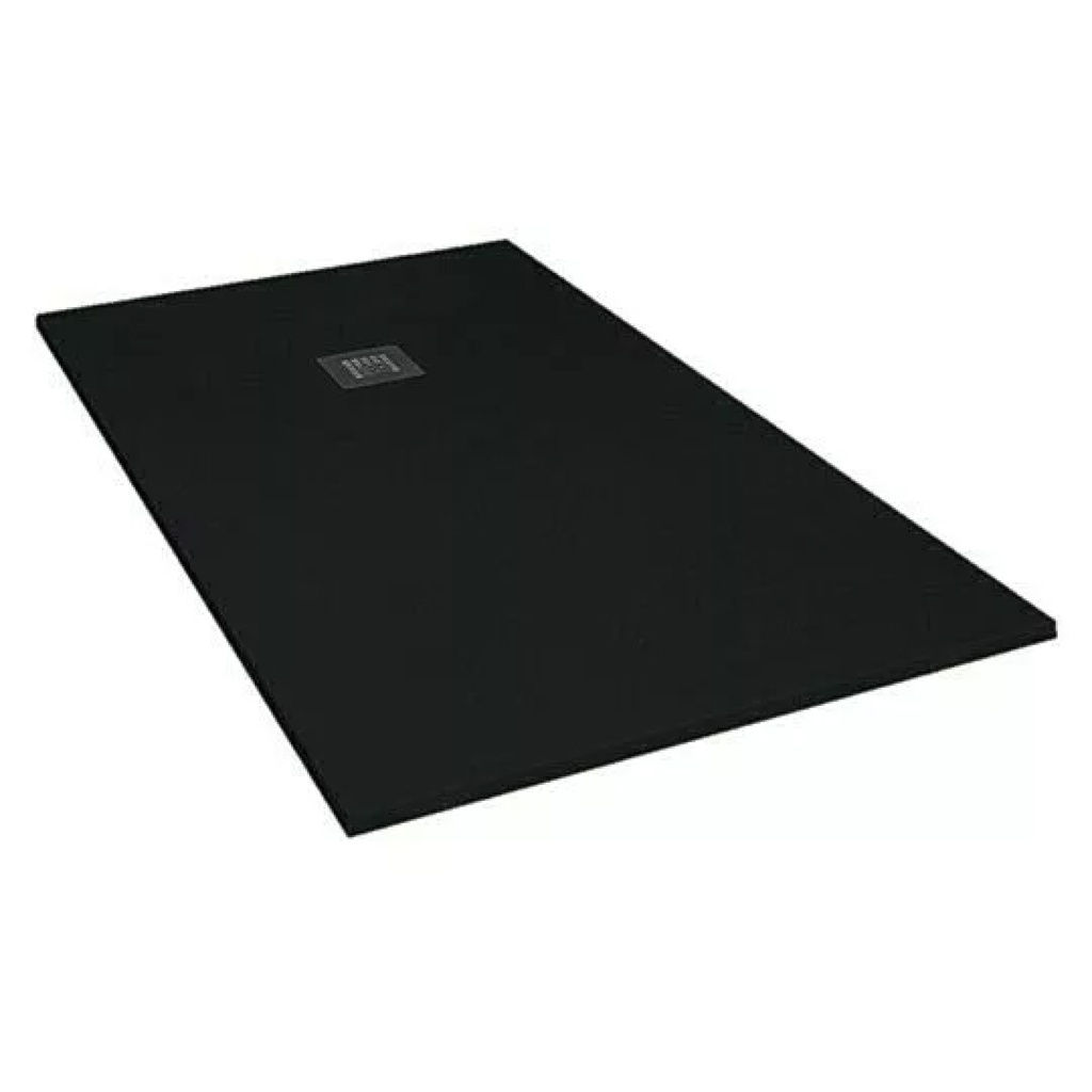 [TRG-506-MN] Tissino Giorgio2 Rectangle Shower Tray 1500 x 1000mm - Black Slate
