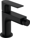 hansgrohe Rebris E Single Lever Bidet Mixer with Pop-Up Waste Set - Matt Black