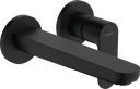 hansgrohe Rebris S Single Lever Basin Mixer for Concealed Installation Wall-Mounted with Spout 20cm - Matt Black