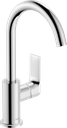 hansgrohe Rebris E Single Lever Basin Mixer 210 with Swivel Spout and Pop-Up Waste Set - Chrome