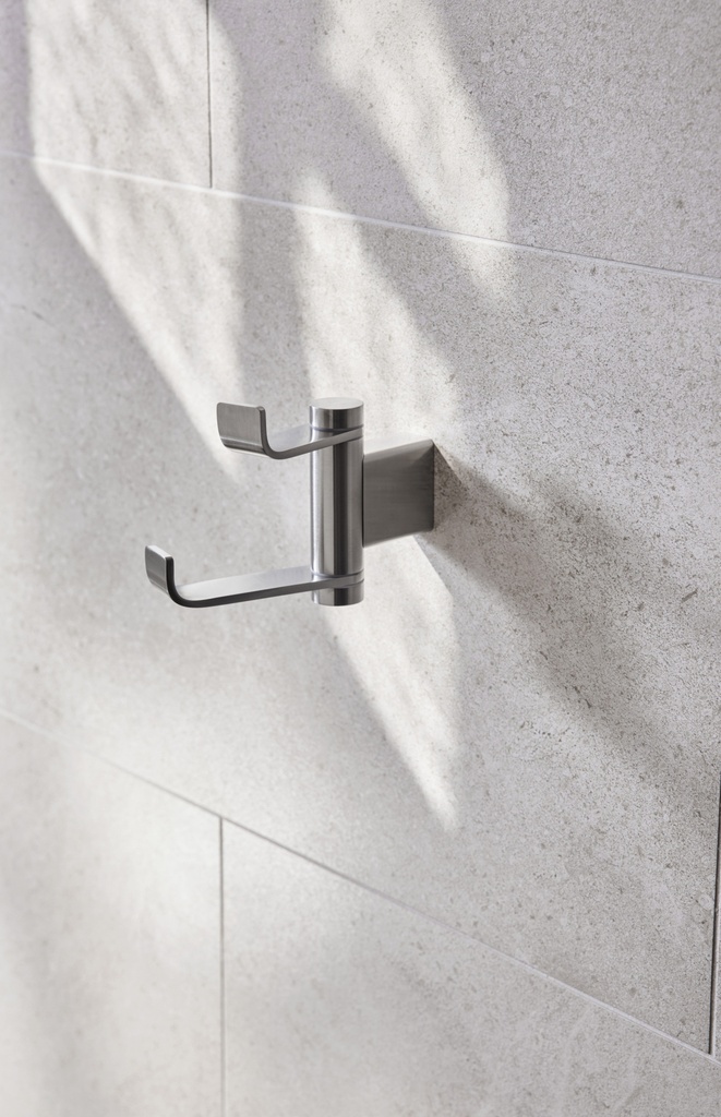 [8440BN] Miami Swivel Robe Hook - Brushed Nickel