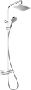hansgrohe Vernis Shape Showerpipe 230 1Jet Ecosmart with Thermostat - Chrome
