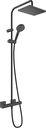 hansgrohe Vernis Shape Showerpipe 230 1Jet with Thermostat - Matt Black