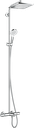 hansgrohe Crometta E Showerpipe 240 1Jet with Bath Thermostat