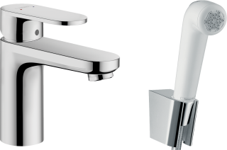 [71215000] hansgrohe Vernis Blend Single Lever Basin Mixer 100 with Bidette Hand Shower and Shower Hose 160cm