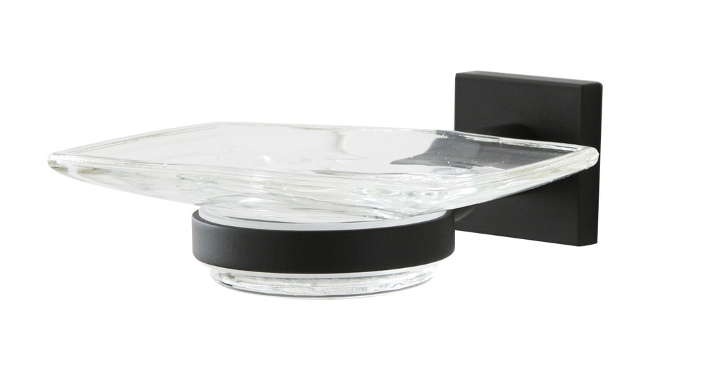 [8804B] Atlanta Soap Dish and Holder - Black