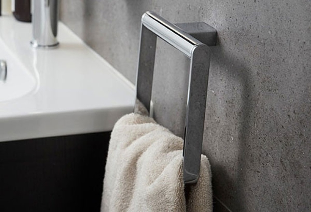 Miami Towel Ring - Chrome