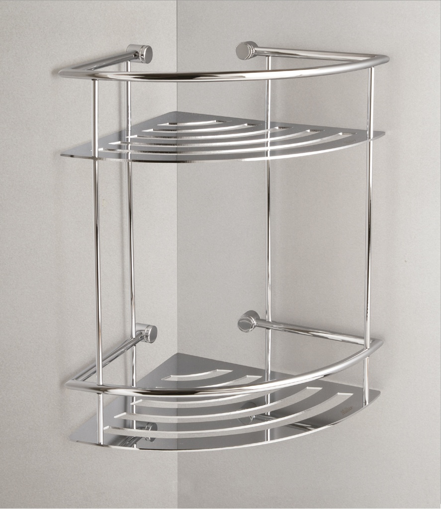 [863C] Corner 2 Tier Shower Shelf