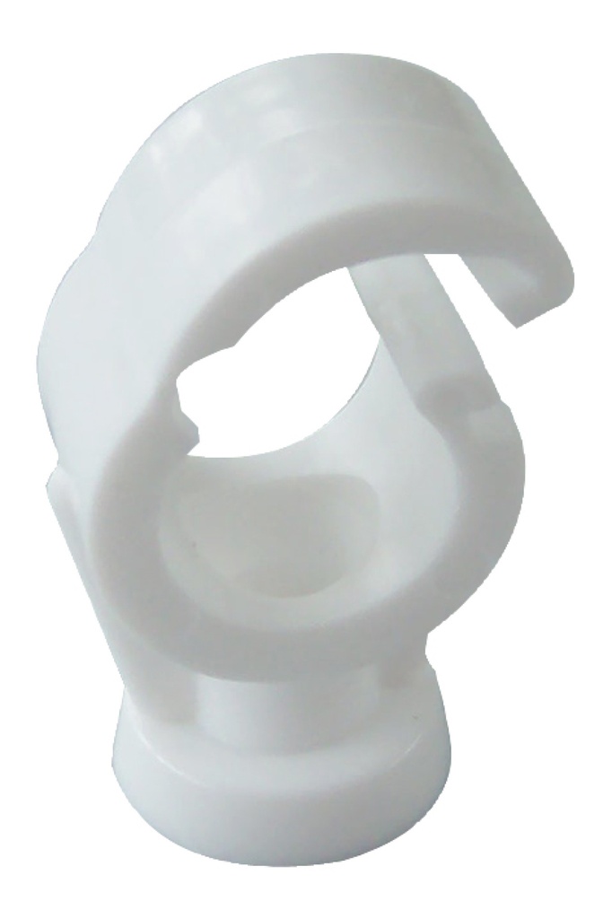 CLIP LOCK PIPE CLIP 15mm Single White (100)