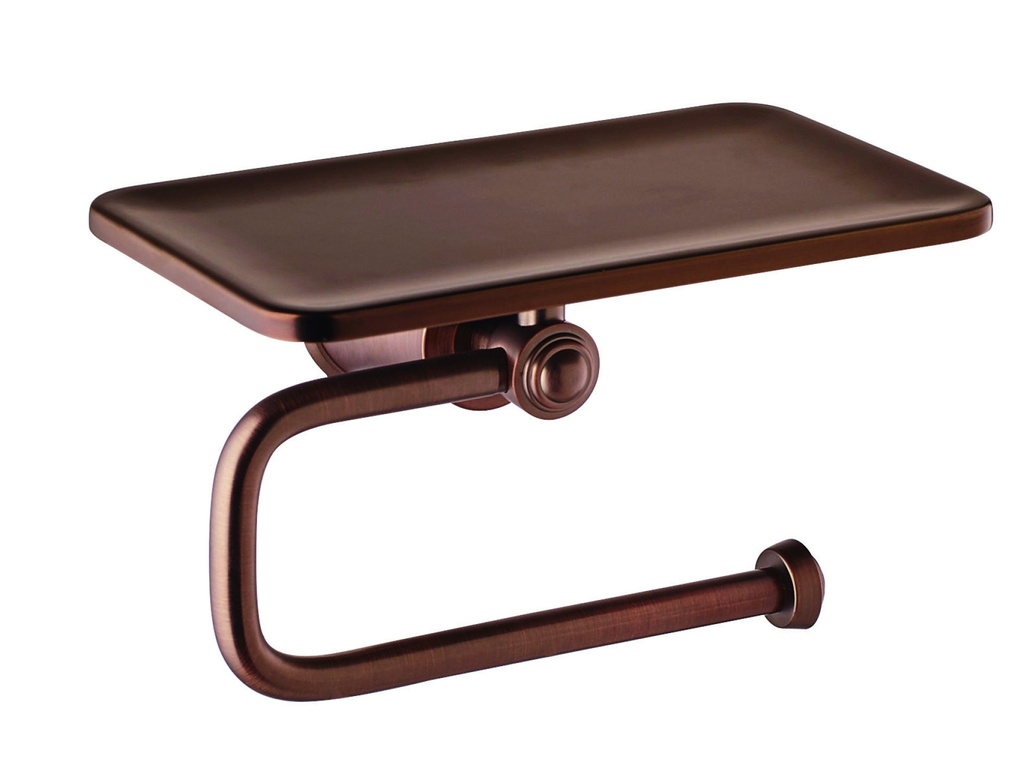 [LI8989-ORB] Liberty Toilet Roll Holder with Shelf - Oil Rubbed Bronze