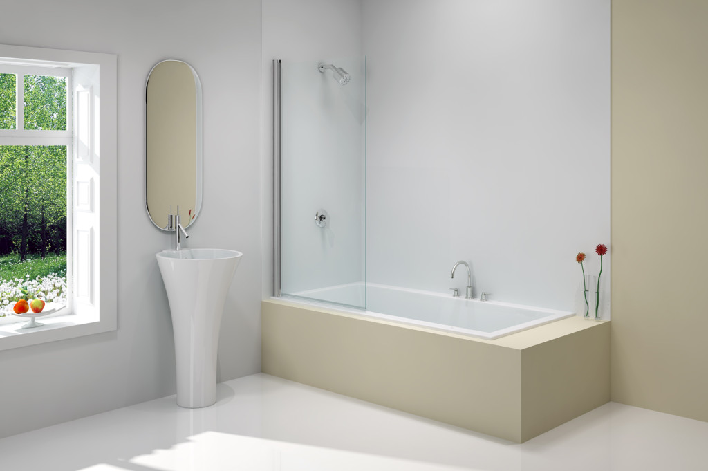 Single Square Bathscreen 800 x 1500