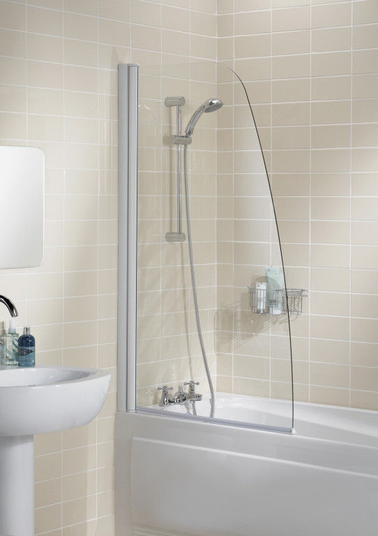Sculpted Single Panel Bath Screen