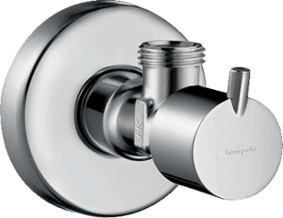 [HG13901000] HANSGROHE ANGLE VALVE S-DESIGN CP 3/8        1390100