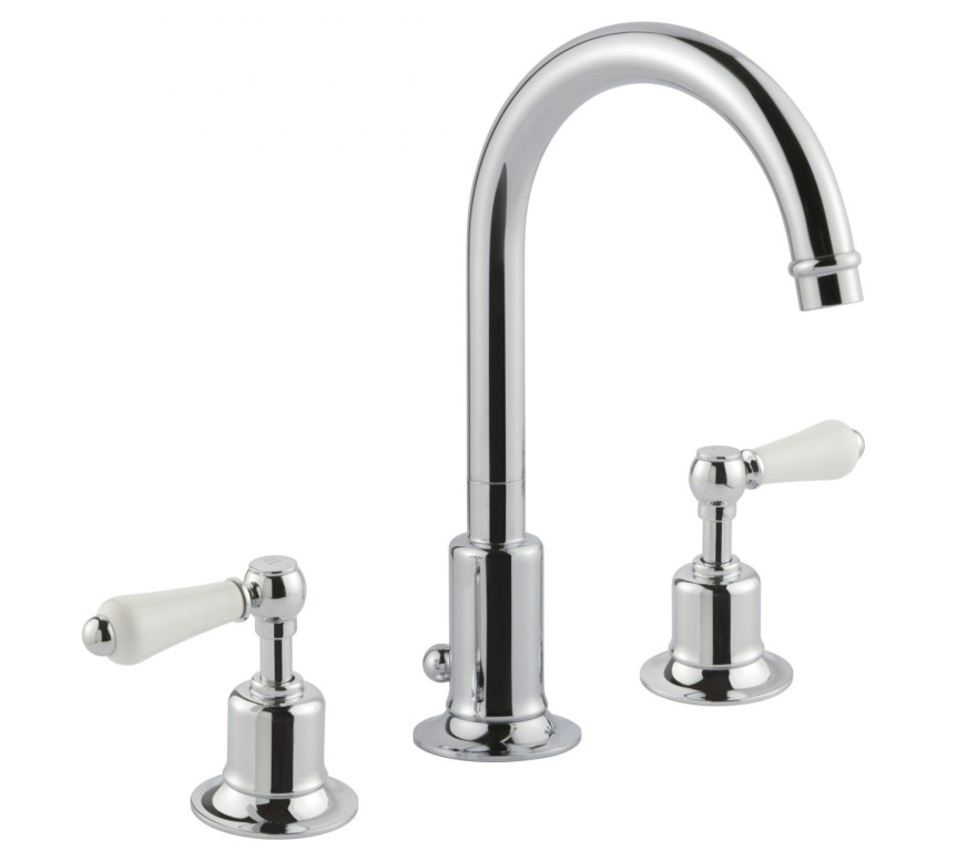 [JTP85191] JTP GROV 3 HOLE BASIN MIXER WITH SWIVEL SPOUT