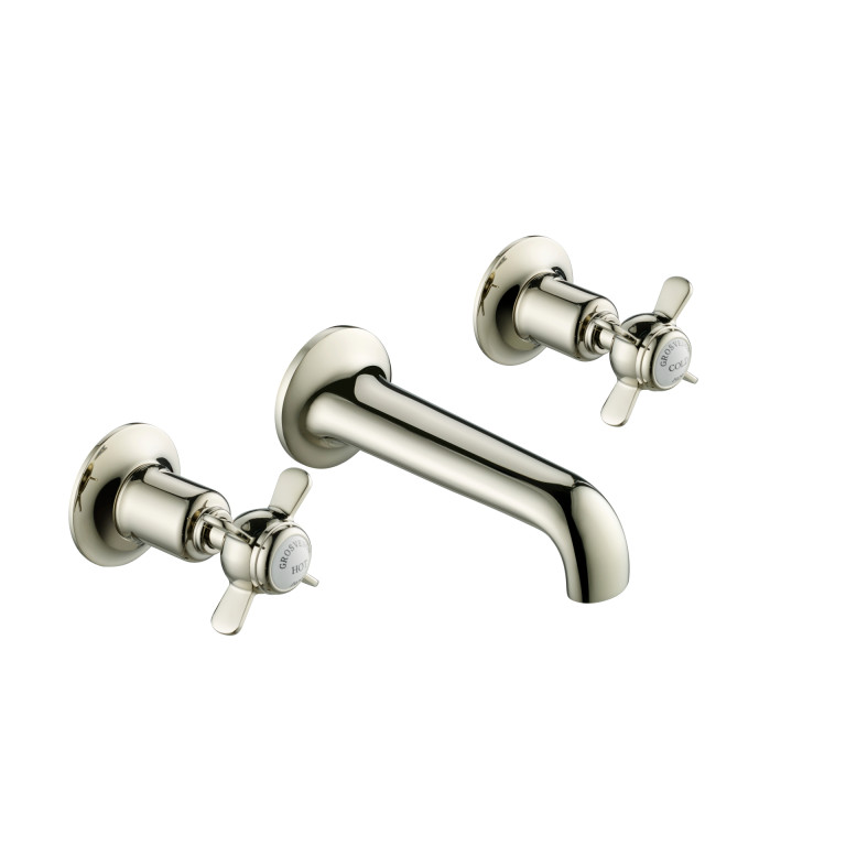 JTP GROV 3 HOLE WMBASIN MIXER, NICKEL