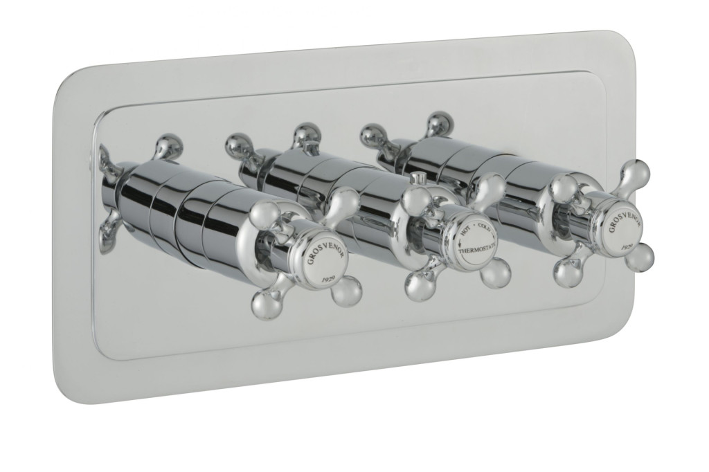 JTP GROV TH CONCEALED 2 OUTLET SH VALVE HORIZ