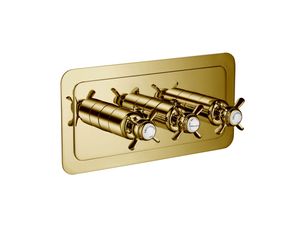 JTP GROV TH CONCEALED 2 OUTLET SH VALVE HORIZ