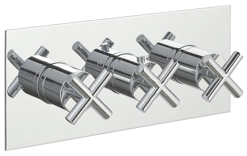 JTP SOLEX TH CONCEALED 3 OUTLET SH VALVE, HOR