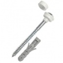 WC PAN FLOOR FIXING (PAIR)          WHITE CAP