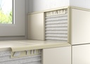 Tileasy 10mm Plastic Contract Tile Trim - Ivory - (pack of 10)