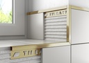 Tileasy Metal Box Trim Corners - Matt Gold