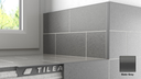 Tileasy 12mm Premium Plastic Square Edge Tile Trim - Gloss Jasmine - (pack of 10)
