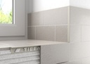 Tileasy 8mm Premium Plastic Square Edge Tile Trim - Gloss Black - (pack of 10)