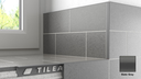 Tileasy 8mm Premium Plastic Square Edge Tile Trim - Gloss Jasmine - (pack of 10)
