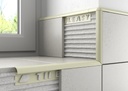 Tileasy 10mm Plastic Pro Tile Trim - Cream - (pack of 10)