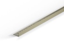 Tileasy 12mm Plastic Square Edge Tile Trim - Grey - (pack of 10)