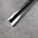 Tileasy 8mm Stainless Steel Effect Utility Square Trim - (Pack of 5)