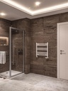 TOWEL RAIL FLAT 600mm x  600mm WHITE  EB