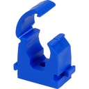 BLUE PIPE CLIP LOCKABLE 15mm SINGLE