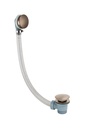 JTP VOS CLICK CLACK BATH WASTE BRUSHED BRONZE 125CM